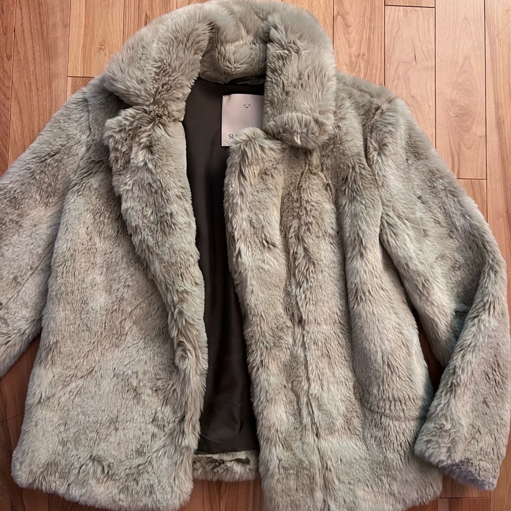 Sunday Best Plush Faux Fur Coat